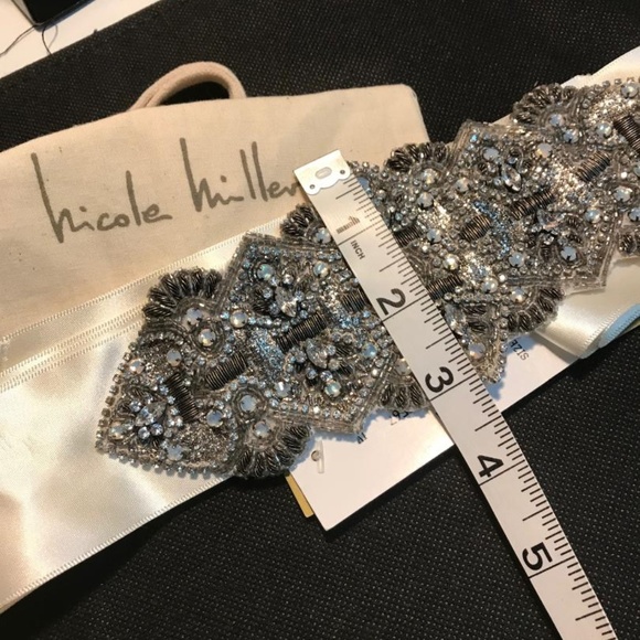 Nicole Miller Metallic Crystal Belt - Picture 4 of 4